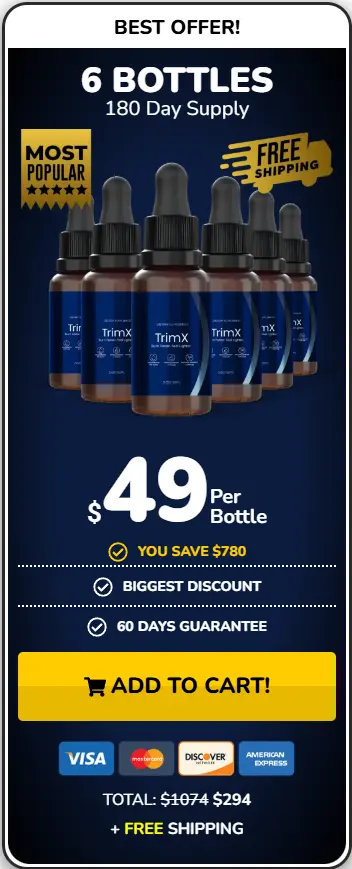 TrimX- 6 Bottle